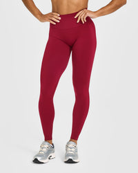 Effortless Seamless Leggings | Claret Red