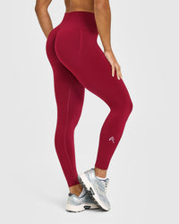 Effortless Seamless Leggings | Claret Red