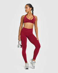 Effortless Seamless Leggings | Claret Red