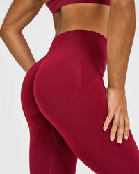 Effortless Seamless Leggings | Claret Red