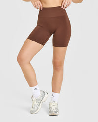 Effortless Seamless Shorts | Rustic Brown