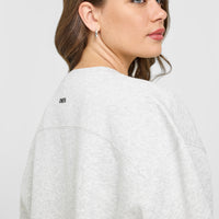 Foundations Crew Neck Sweatshirt | Light Grey Marl