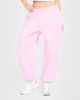 Foundations Oversized Oner Girlfriend Joggers | Chalk Pink