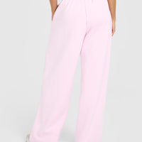 Foundations Oversized Oner Girlfriend Straight Leg Joggers | Chalk Pink