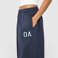 Foundations Oversized Oner Girlfriend Straight Leg Joggers | True Blue