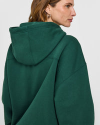 Foundations Oversized Oner Girlfriend Hoodie | Racing Green