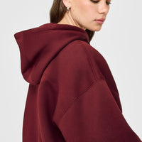 Foundations Oversized Oner Girlfriend Hoodie | Rosewood
