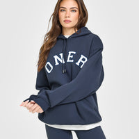 Foundations Oversized Oner Girlfriend Hoodie | True Blue