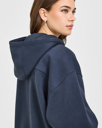 Foundations Oversized Oner Girlfriend Hoodie | True Blue