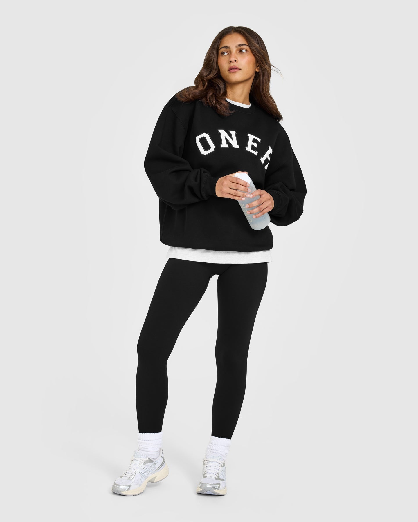 Foundations Oversized Oner Girlfriend Sweatshirt | Black