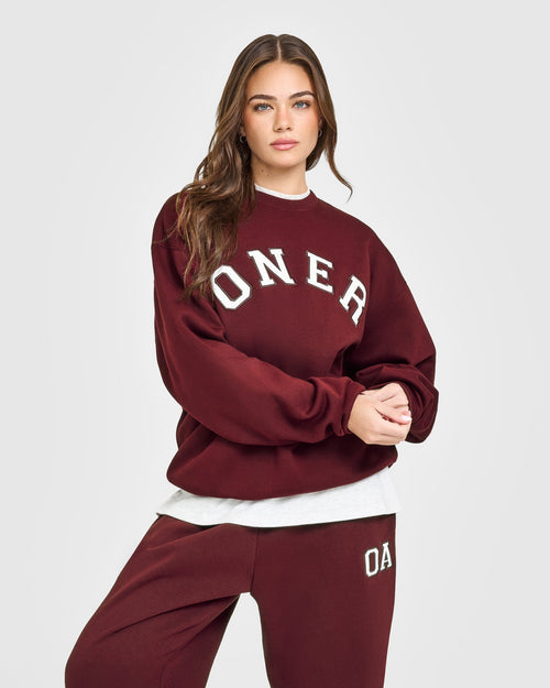 Oner Modal Foundations Oversized Oner Girlfriend Sweatshirt | Rosewood