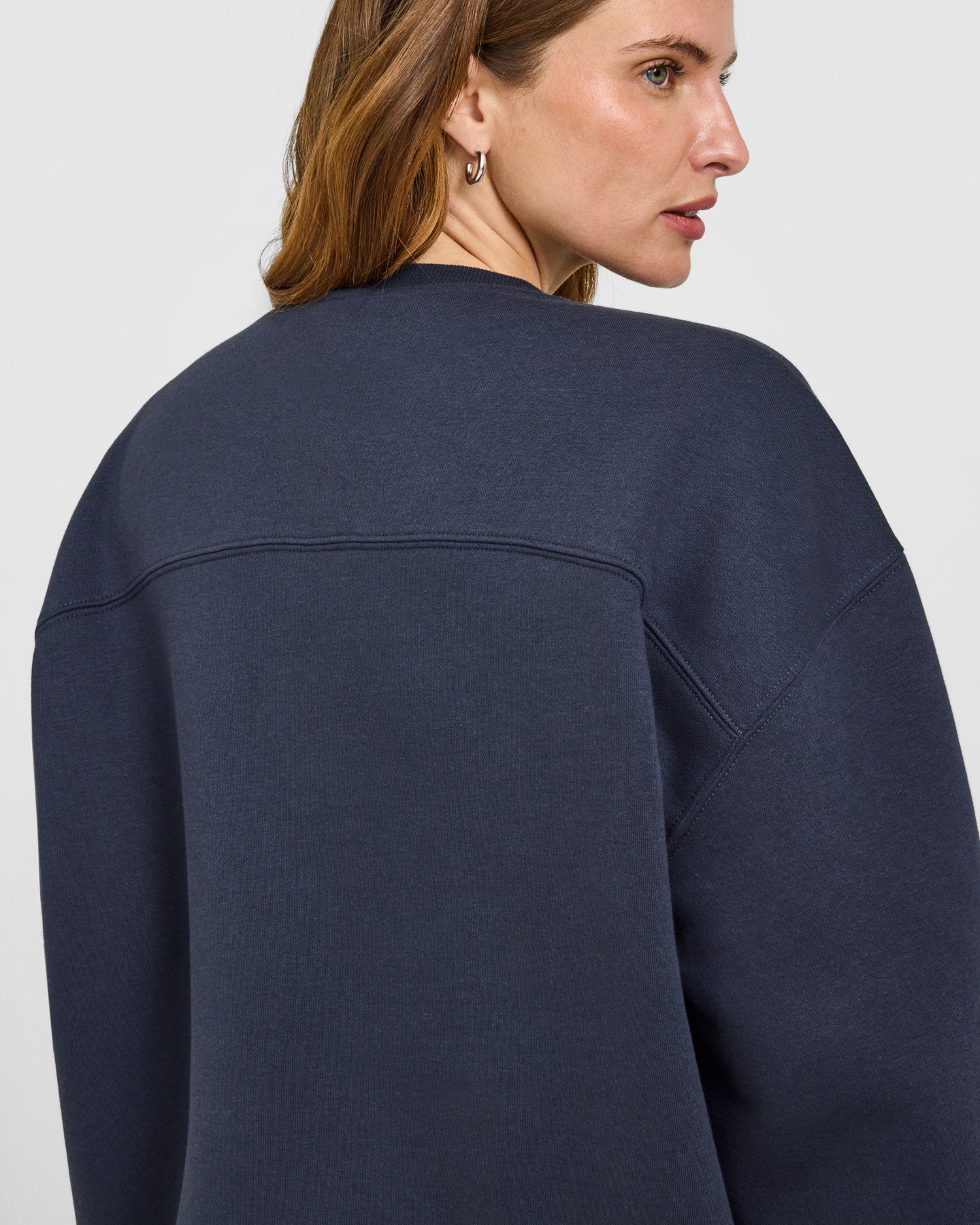 Foundations Oversized Oner Girlfriend Sweatshirt | True Blue