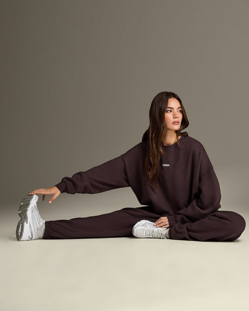 Oner Modal Mid Weight Sweatshirt | Umber Brown