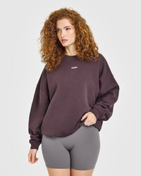 Mid Weight Sweatshirt | Umber Brown