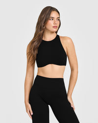 SoftMotion™ High Neck Sports Bra |  Black