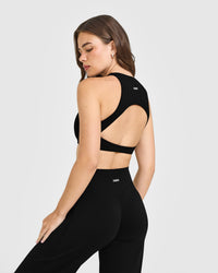SoftMotion™ High Neck Sports Bra |  Black