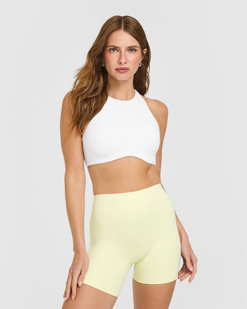 Oner Modal SoftMotion™ High Neck Sports Bra |  White