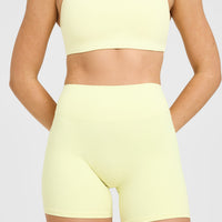 SoftMotion™ High Waisted Shorts 6" | Pastel Yellow