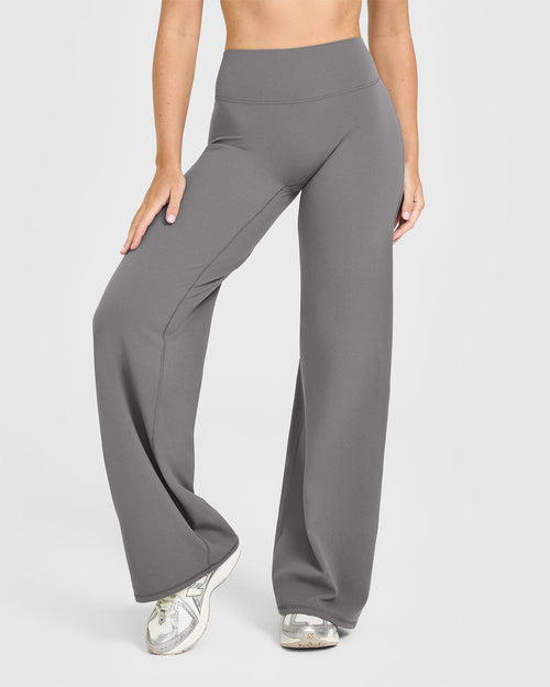 Oner Modal SoftMotion™ Straight Leg Bottoms | Ash Grey