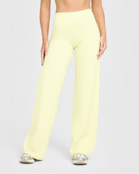 SoftMotion™ Straight Leg Bottoms | Pastel Yellow