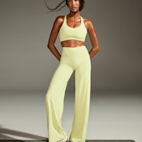 SoftMotion™ Straight Leg Bottoms | Pastel Yellow