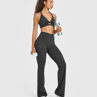 UnifiedMove™ Wrap Flared Bottoms White Logo | Coal