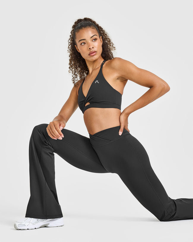 UnifiedMove™ Wrap Flared Bottoms White Logo | Coal