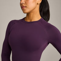 Oner Seamless Fitted Long Sleeve Regular Top | Light Blackberry Purple
