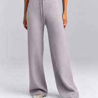 Mid Weight Cotton Knit Trouser | Dark Zinc Gray