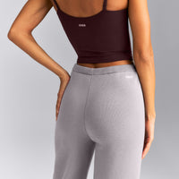 Mid Weight Cotton Knit Trouser | Dark Zinc Gray