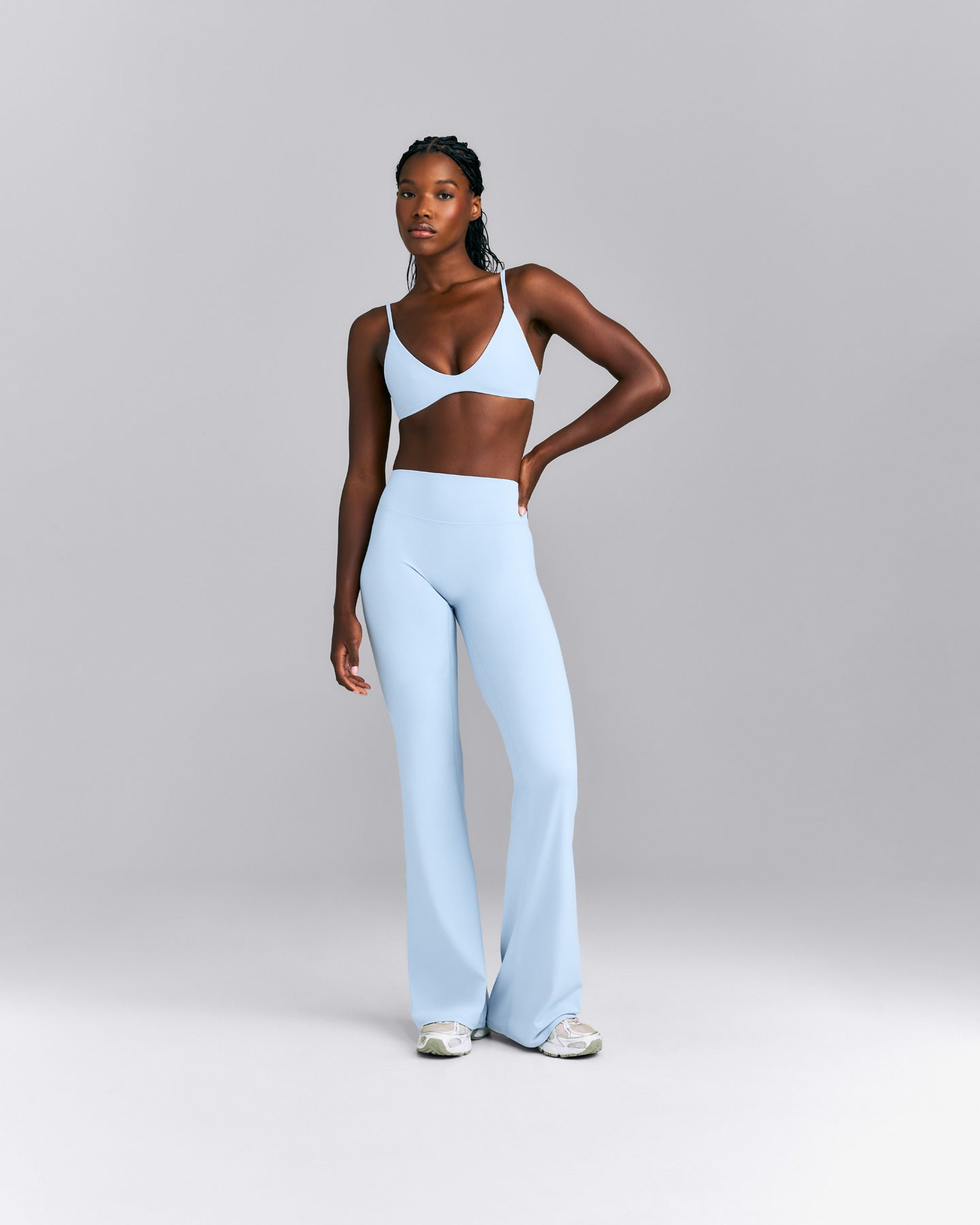 SoftMotion™ Flared Pants New Branding | Mist Blue