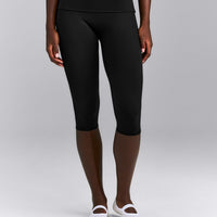 SoftMotion™ Fold Over Capri Leggings New Branding | Black