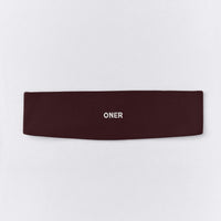 SoftMotion™ Headband with Gray Logo | Plum Brown