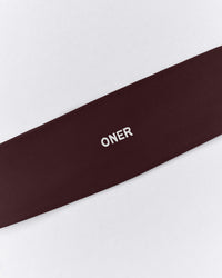 SoftMotion™ Headband with Gray Logo | Plum Brown