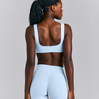 SoftMotion™ Soft Square Neck Sports Bra New Branding | Mist Blue