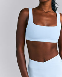 SoftMotion™ Soft Square Neck Sports Bra New Branding | Mist Blue