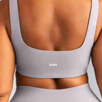 SoftMotion™ Soft Square Neck Sports Bra New Branding | Zinc Gray