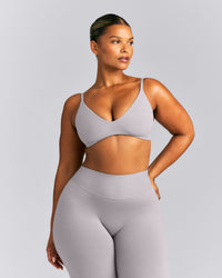 SoftMotion™ Strappy Scoop Bralette | Zinc Gray
