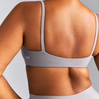 SoftMotion™ Strappy Scoop Bralette | Zinc Gray