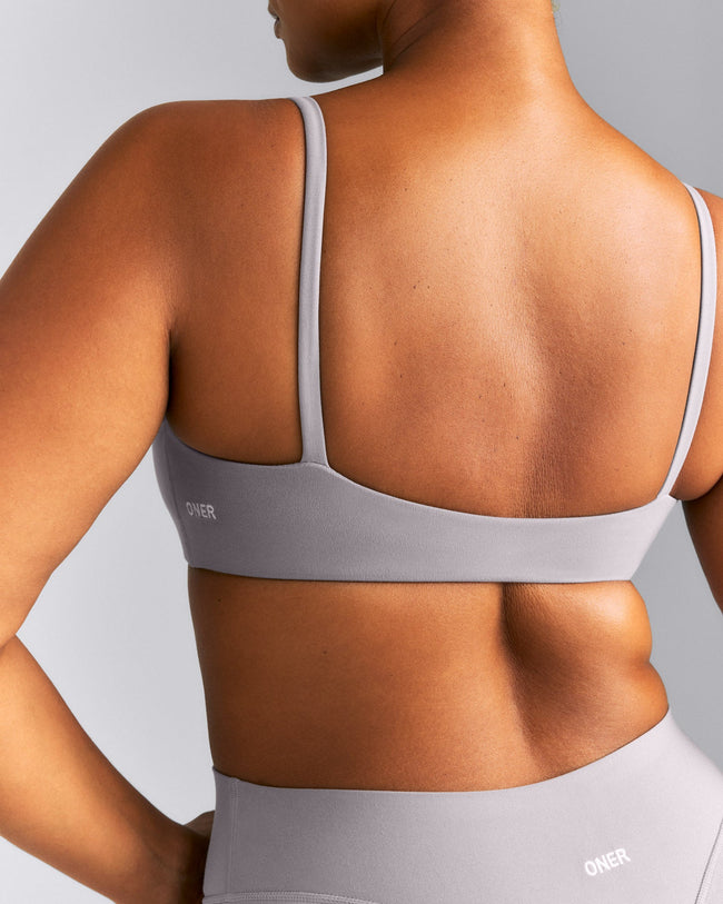 SoftMotion™ Strappy Scoop Bralette | Zinc Gray