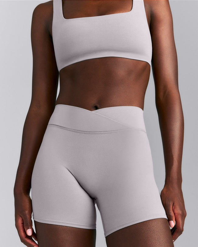 SoftMotion™ Wrap Shorts 6" New Branding | Zinc Gray