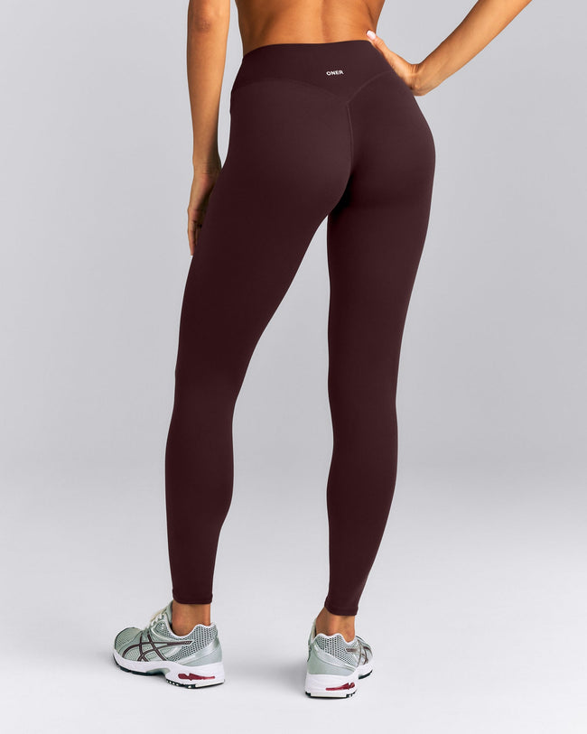 SoftMotion™ Wrap Leggings New Branding | Plum Brown