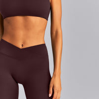 SoftMotion™ Wrap Leggings New Branding | Plum Brown