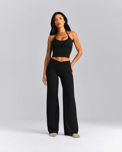 SoftMotion™ Wrap Straight Leg Pants | Black