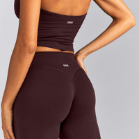 SoftMotion™ Wrap Straight Leg Pants New Branding | Plum Brown