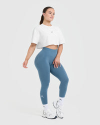 Classic Oner Graphic Crop Lightweight T-Shirt | White