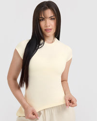Cotton Icon Mid T-Shirt | Off White