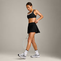 AirMove™ Pleated Skort with Pockets | Black