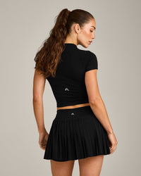 Oner Seamless Fitted Top | Black