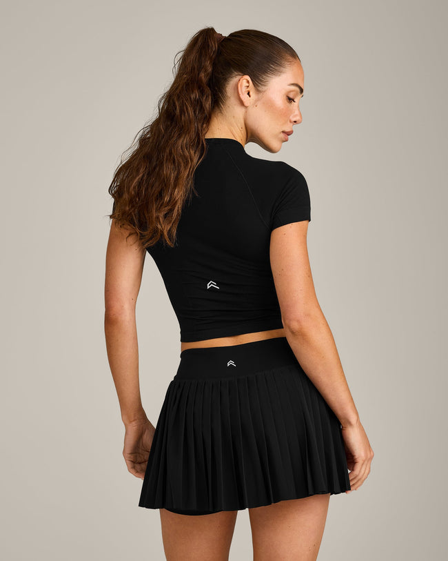Oner Seamless Fitted Top | Black